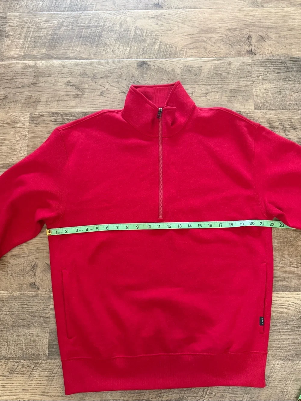 J.Crew Heritage Fleece Quarter Zip Sweatshirt Red NWT Men’s Medium $128